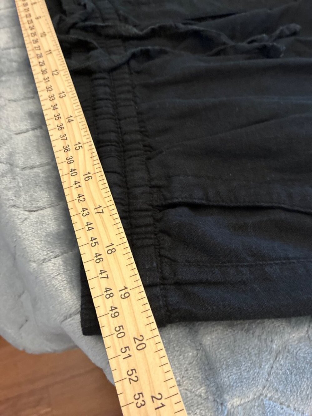 Old Navy Black Linen Blend Cropped Pants – Women's XL - Picture 7 of 11